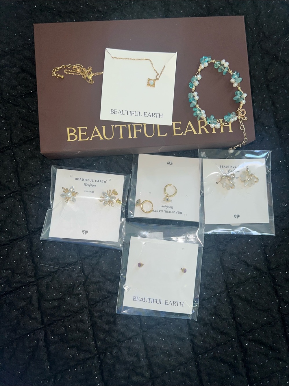 Option 1 (For the entire lot): Beautiful Earth Boutique 18K Gold Plated Jewelry